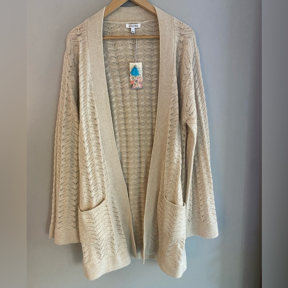 NWT Johnny Was Camille Short Kimono cashmere & linen